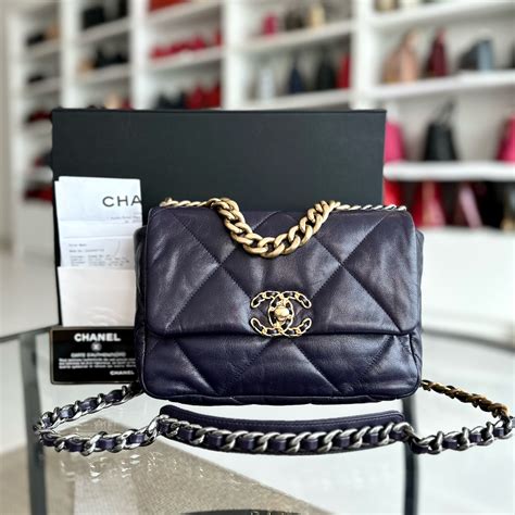 chanel c19 colors|Chanel 19 bag size.